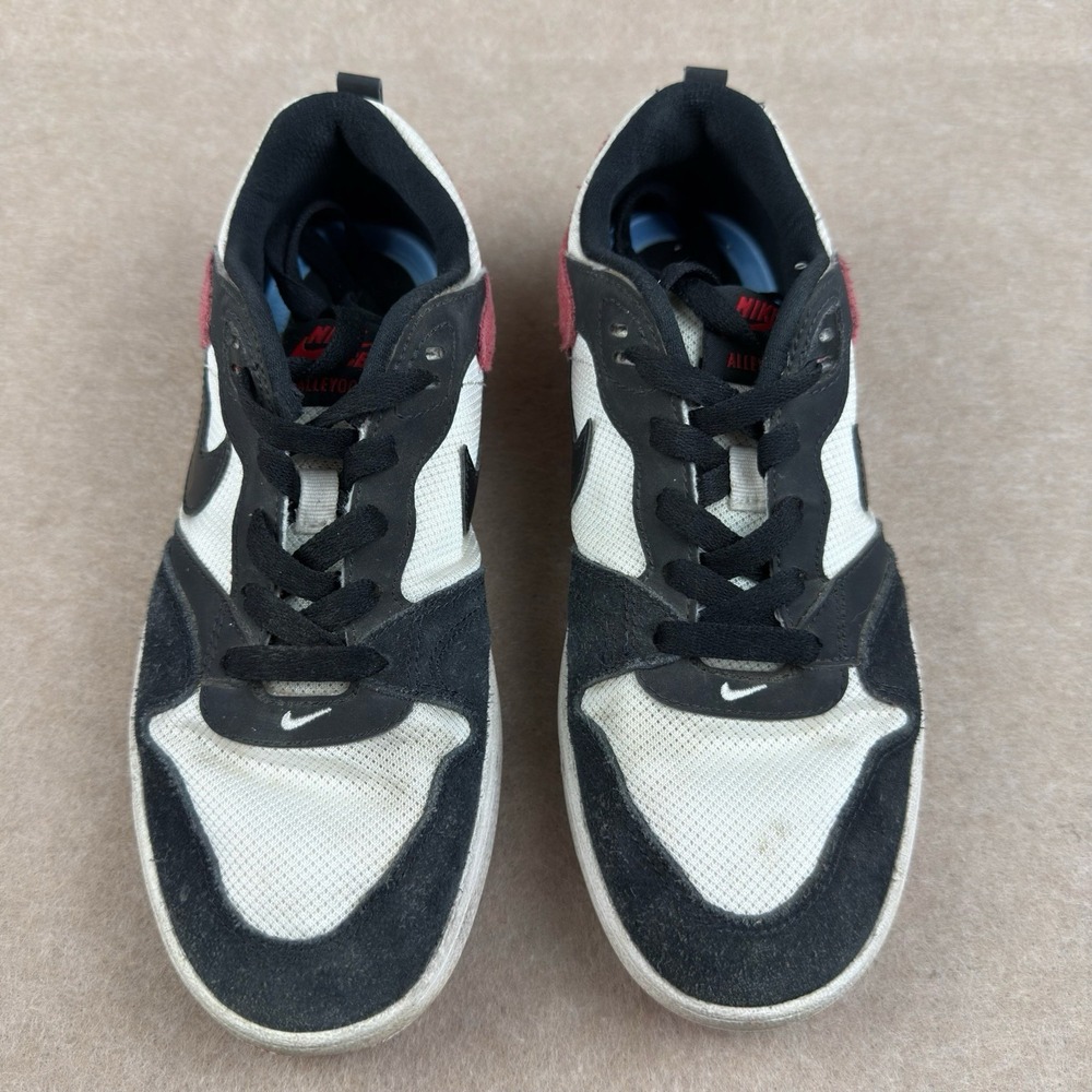 Nike‎ SB Alleyoop Shoes Men's 7 Black White Red Low Top Skateboarding Sneakers